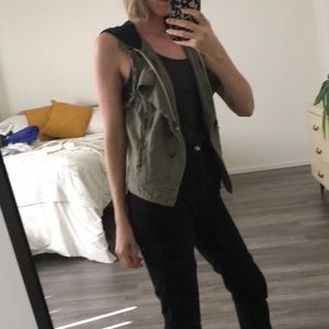Free People Hooded Vest Top